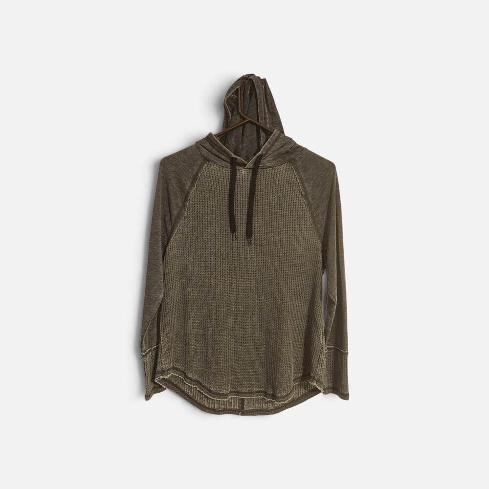 Lincoln Outfitters Distressed Hooded Ladies Blouse